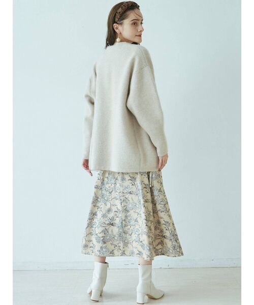 LAGUNAMOON（ラグナムーン）の「ウエストギャザーフラワーワンピース（ワンピース・レディース・ブラック/アイボリー/ブラウン・SMALL/MEDIUM）」の14枚目の写真