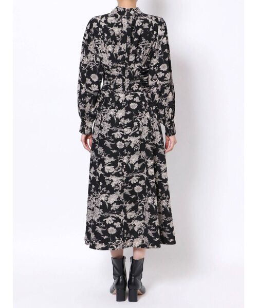 LAGUNAMOON（ラグナムーン）の「ウエストギャザーフラワーワンピース（ワンピース・レディース・ブラック/アイボリー/ブラウン・SMALL/MEDIUM）」の9枚目の写真