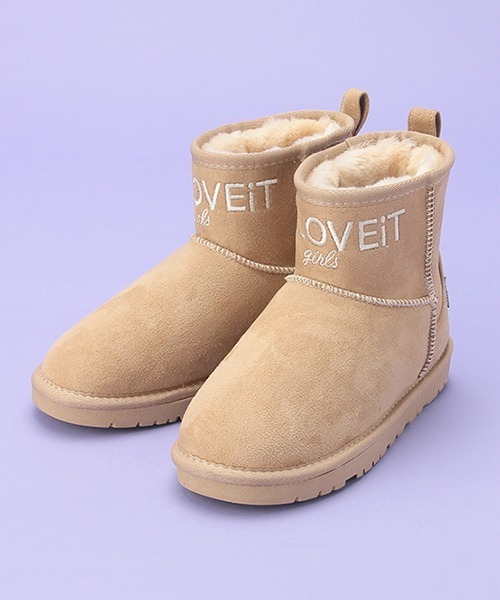 by LOVEiT(バイラビット)の「フェイクムートンブーツ(ブーツ・キッズ・ベージュ/ブラック/グレー・23cm/21cm/22cm/24cm)」の3枚目の写真