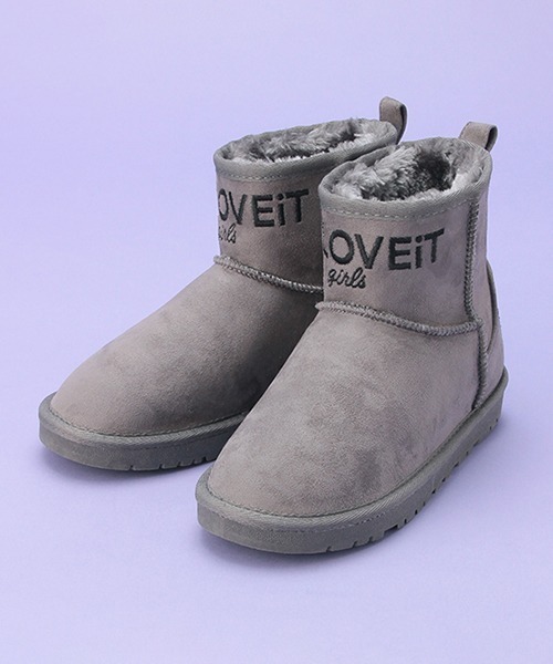 by LOVEiT(バイラビット)の「フェイクムートンブーツ(ブーツ・キッズ・ベージュ/ブラック/グレー・23cm/21cm/22cm/24cm)」の2枚目の写真