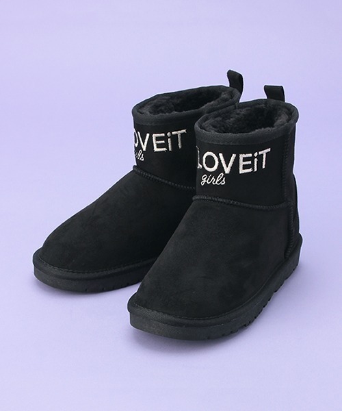 by LOVEiT(バイラビット)の「フェイクムートンブーツ(ブーツ・キッズ・ベージュ/ブラック/グレー・23cm/21cm/22cm/24cm)」の1枚目の写真