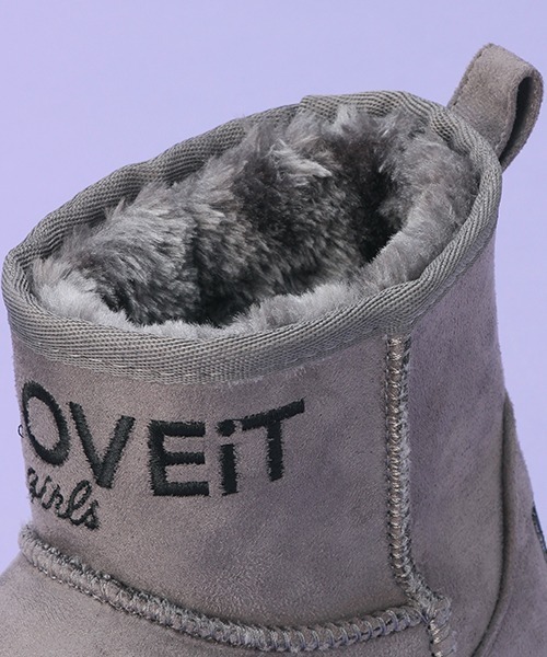 by LOVEiT(バイラビット)の「フェイクムートンブーツ(ブーツ・キッズ・ベージュ/ブラック/グレー・23cm/21cm/22cm/24cm)」の10枚目の写真