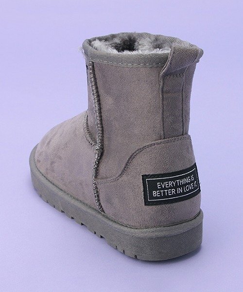 by LOVEiT(バイラビット)の「フェイクムートンブーツ(ブーツ・キッズ・ベージュ/ブラック/グレー・23cm/21cm/22cm/24cm)」の11枚目の写真