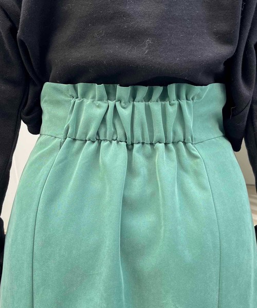 CAPRICIEUX LE'MAGE（カプリシューレマージュ）の「ハイウエストミドルマーメイドスカート（スカート・レディース・ブラック/ブルー/グリーン・FREE）」の11枚目の写真