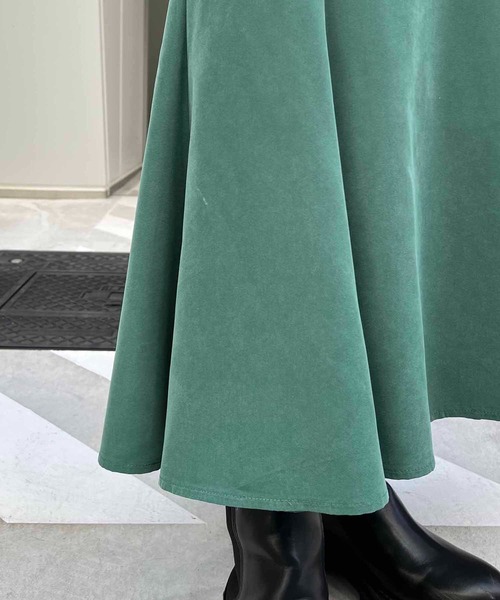 CAPRICIEUX LE'MAGE（カプリシューレマージュ）の「ハイウエストミドルマーメイドスカート（スカート・レディース・ブラック/ブルー/グリーン・FREE）」の8枚目の写真