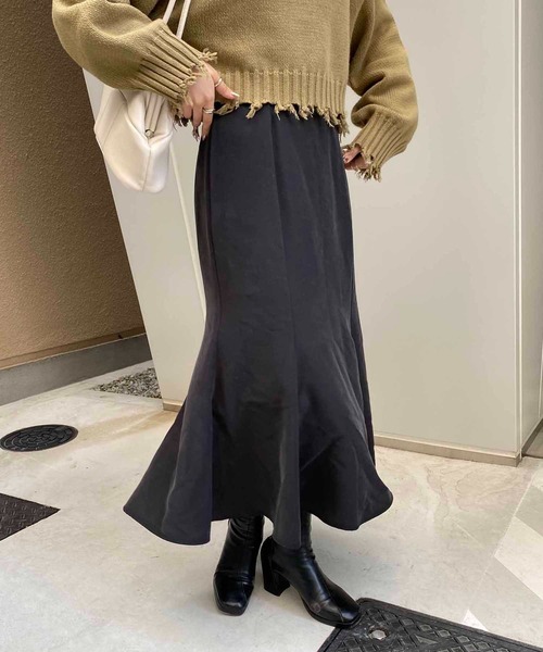 CAPRICIEUX LE'MAGE（カプリシューレマージュ）の「ハイウエストミドルマーメイドスカート（スカート・レディース・ブラック/ブルー/グリーン・FREE）」の20枚目の写真