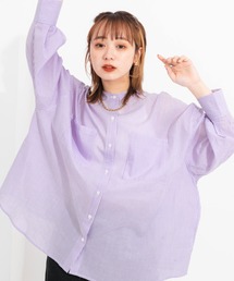 nemne store | ソデボリュームバンドカラーシャツ(シャツ/ブラウス)