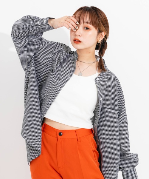 nemne store（ネンネストア）の「ソデボリュームバンドカラーシャツ（シャツ/ブラウス・レディース・イエロー/ブルー/ブラック系その他/パープル系その他・フリー）」の12枚目の写真