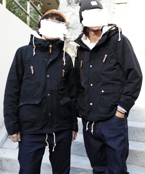 ８(eight)（エイト）の「３WAYマウンテンパーカー（マウンテンパーカー・メンズ・カーキ/ブラック/ベージュ・XX-LARGE/LARGE/MEDIUM/XXXX-LARGE/XXX-LARGE/X-LARGE）」の2枚目の写真