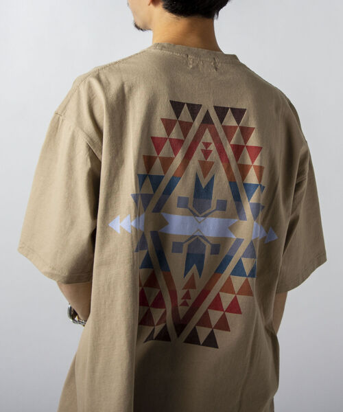 PENDLETON（ペンドルトン）の「【PENDLETON/ペンドルトン】バックプリント ビッグシルエットTシャツ（Tシャツ/カットソー・メンズ・チャコールグレー/ベージュ/レッド/オフホワイト/キナリ/ブラック/ミント・MEDIUM/LARGE）」の6枚目の写真