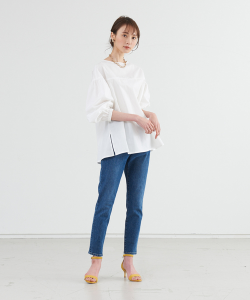 abahouse mavie（アバハウスマヴィ）の「【感嘆】スリムテーパードデニム（デニムパンツ・レディース・ブルー/ネイビー/ブラック・32/34/36/38/40）」の4枚目の写真