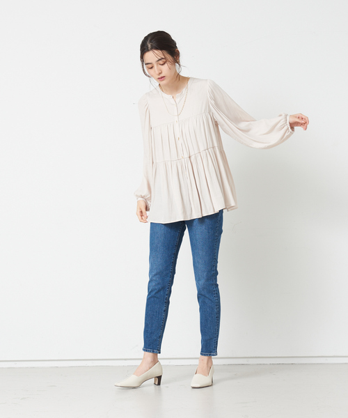 abahouse mavie（アバハウスマヴィ）の「【感嘆】スリムテーパードデニム（デニムパンツ・レディース・ブルー/ネイビー/ブラック・32/34/36/38/40）」の16枚目の写真