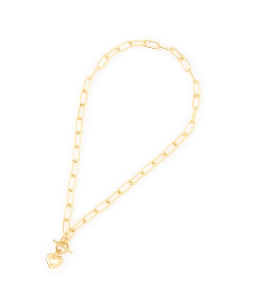 ADAM ET ROPE'（アダムエロペ）の「ハートチェーンネックレス（ネックレス・レディース・ゴールド/シルバー・FREE）」の3枚目の写真