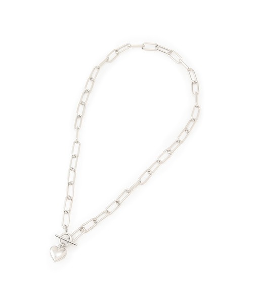 ADAM ET ROPE'（アダムエロペ）の「ハートチェーンネックレス（ネックレス・レディース・ゴールド/シルバー・FREE）」の5枚目の写真