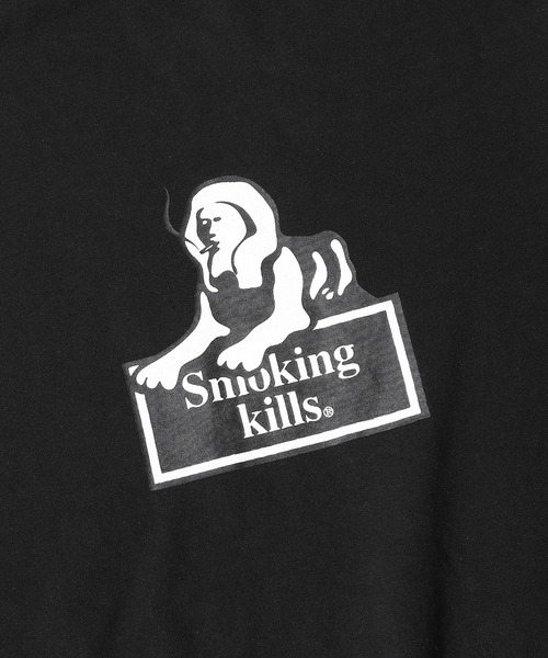 JUNGLES（ジャングルス）の「FR2/エフアールツー×JUNGLES/ジャングルス コラボ Smoking Kills Long Sleeve Tee ロンＴ（Tシャツ/カットソー・メンズ・ホワイト/ブラック・M/L/XL/S）」の16枚目の写真