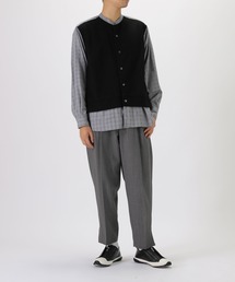 ZUCCA ズッカ マクラメドッキングブラウス シャツ ブラック M ZUCCa ズッカ/MEN'S Tops/シャツ/ブラウス(価格(高い順))| A-net