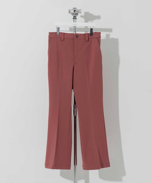 MAISON SPECIAL(メゾンスペシャル)の「《ユニセックスアイテム》ジャージーリブフレアパンツ【MAISON SPECIAL/メゾンスペシャル】(スラックス・メンズ・ブラック/レッド/オフホワイト/ブルー/ラベンダー・1/2/0)」の10枚目の写真