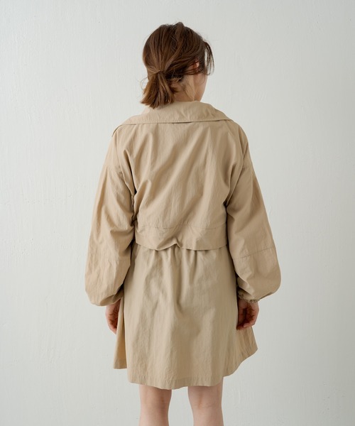 Kastane（カスタネ）の「2WAY取り外しナイロンジャケット（ナイロンジャケット・レディース・ブラック/ライトベージュ・FREE）」の15枚目の写真