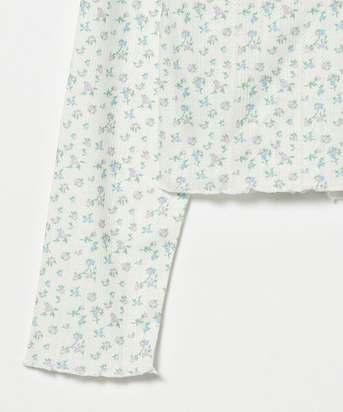 BeAMS DOT（ビームスドット）の「【WEB限定】BeAMS DOT / フラワー コットンキャミソール カーディガン 2Pセット（Tシャツ/カットソー・レディース・ホワイト/ライトグリーン・ONE SIZE）」の21枚目の写真