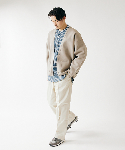 JOURNAL STANDARD(ジャーナルスタンダード)の「ダブルフェイス ボタンレス ニット カーディガン(カーディガン/ボレロ・メンズ・ブラック/ベージュ/イエロー/グリーン/シャーベット・MEDIUM/LARGE)」の10枚目の写真