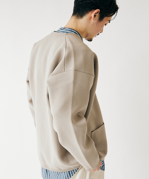 JOURNAL STANDARD(ジャーナルスタンダード)の「ダブルフェイス ボタンレス ニット カーディガン(カーディガン/ボレロ・メンズ・ブラック/ベージュ/イエロー/グリーン/シャーベット・MEDIUM/LARGE)」の16枚目の写真