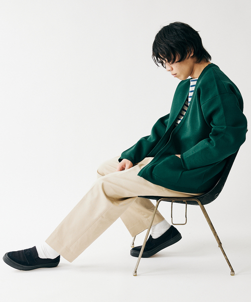 JOURNAL STANDARD(ジャーナルスタンダード)の「ダブルフェイス ボタンレス ニット カーディガン(カーディガン/ボレロ・メンズ・ブラック/ベージュ/イエロー/グリーン/シャーベット・MEDIUM/LARGE)」の20枚目の写真