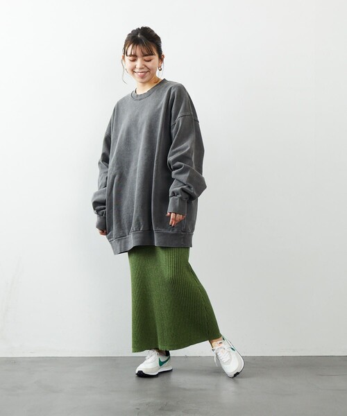 FREAK'S STORE(フリークスストア)の「FREAK'S STORE/フリークスストア ヘビーウェィト ピグメント CREW SWT/クルーネック/スウェット/ピグメント(パーカー・メンズ・チャコールグレー/ブルー/グリーン/アイボリー・SMALL/MEDIUM/LARGE)」の16枚目の写真