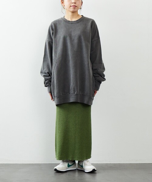 FREAK'S STORE(フリークスストア)の「FREAK'S STORE/フリークスストア ヘビーウェィト ピグメント CREW SWT/クルーネック/スウェット/ピグメント(パーカー・メンズ・チャコールグレー/ブルー/グリーン/アイボリー・SMALL/MEDIUM/LARGE)」の19枚目の写真