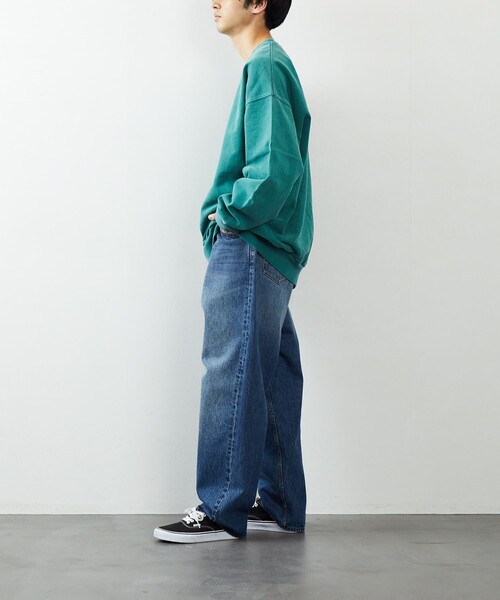 FREAK'S STORE(フリークスストア)の「FREAK'S STORE/フリークスストア ヘビーウェィト ピグメント CREW SWT/クルーネック/スウェット/ピグメント(パーカー・メンズ・チャコールグレー/ブルー/グリーン/アイボリー・SMALL/MEDIUM/LARGE)」の6枚目の写真