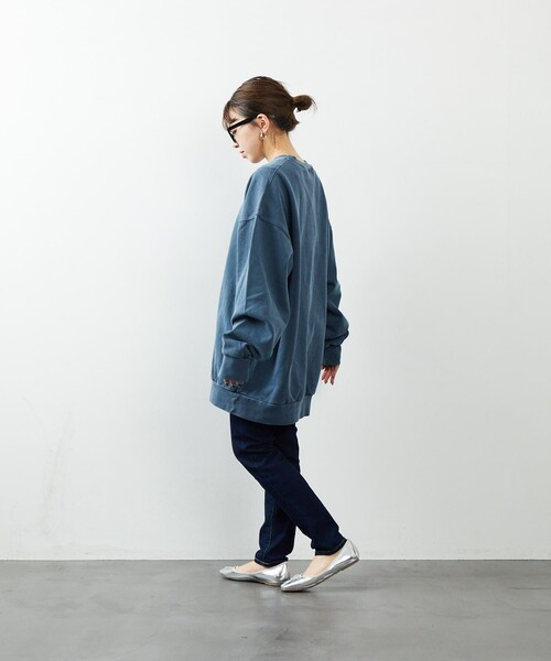 FREAK'S STORE(フリークスストア)の「FREAK'S STORE/フリークスストア ヘビーウェィト ピグメント CREW SWT/クルーネック/スウェット/ピグメント(パーカー・メンズ・チャコールグレー/ブルー/グリーン/アイボリー・SMALL/MEDIUM/LARGE)」の10枚目の写真