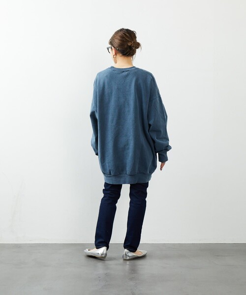FREAK'S STORE(フリークスストア)の「FREAK'S STORE/フリークスストア ヘビーウェィト ピグメント CREW SWT/クルーネック/スウェット/ピグメント(パーカー・メンズ・チャコールグレー/ブルー/グリーン/アイボリー・SMALL/MEDIUM/LARGE)」の11枚目の写真