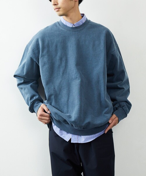FREAK'S STORE(フリークスストア)の「FREAK'S STORE/フリークスストア ヘビーウェィト ピグメント CREW SWT/クルーネック/スウェット/ピグメント(パーカー・メンズ・チャコールグレー/ブルー/グリーン/アイボリー・SMALL/MEDIUM/LARGE)」の15枚目の写真