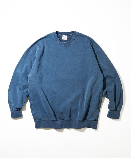 FREAK'S STORE(フリークスストア)の「FREAK'S STORE/フリークスストア ヘビーウェィト ピグメント CREW SWT/クルーネック/スウェット/ピグメント(パーカー・メンズ・チャコールグレー/ブルー/グリーン/アイボリー・SMALL/MEDIUM/LARGE)」の4枚目の写真