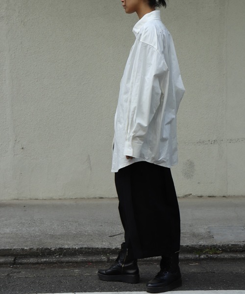 THE MORNING AFTER（ザ モーニング アフター）の「フロントタックワイドクロップドパンツ（その他パンツ・メンズ・ブラック/ホワイト/ベージュ・FREE）」の22枚目の写真