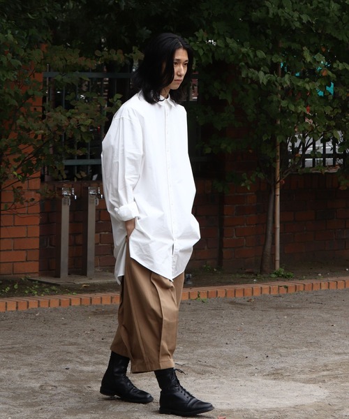 THE MORNING AFTER（ザ モーニング アフター）の「フロントタックワイドクロップドパンツ（その他パンツ・メンズ・ブラック/ホワイト/ベージュ・FREE）」の15枚目の写真