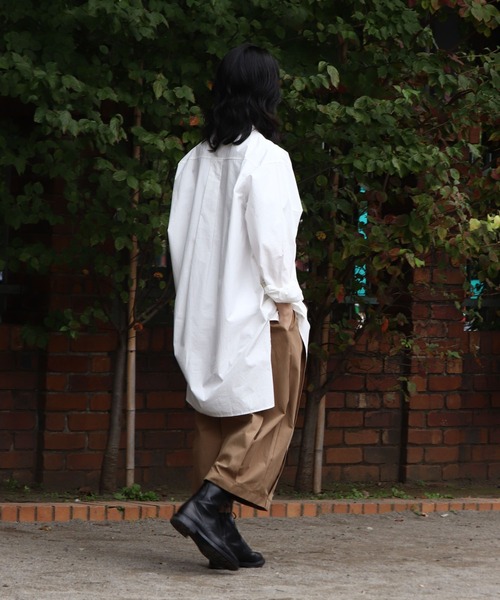 THE MORNING AFTER（ザ モーニング アフター）の「フロントタックワイドクロップドパンツ（その他パンツ・メンズ・ブラック/ホワイト/ベージュ・FREE）」の16枚目の写真