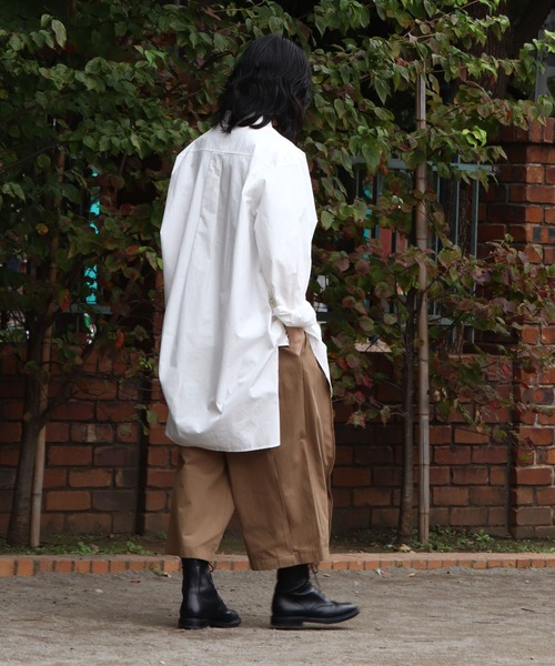 THE MORNING AFTER（ザ モーニング アフター）の「フロントタックワイドクロップドパンツ（その他パンツ・メンズ・ブラック/ホワイト/ベージュ・FREE）」の17枚目の写真