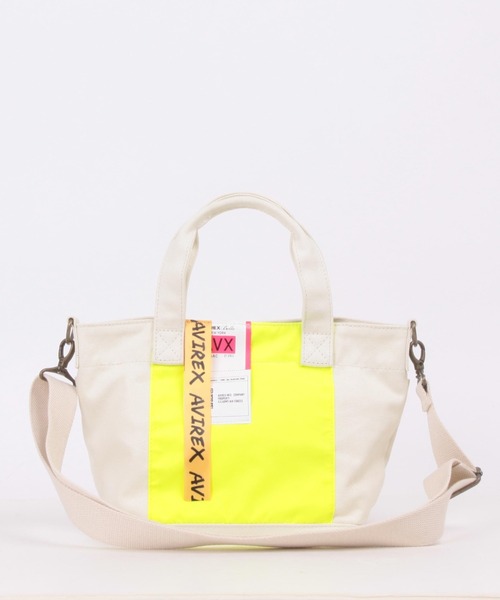 AVIREX（アヴィレックス）の「【直営店限定】CANVAS MINI TOTE BAG/ キャンバスミニトートバック（トートバッグ・レディース・ブラック/キナリ・FREE）」の7枚目の写真