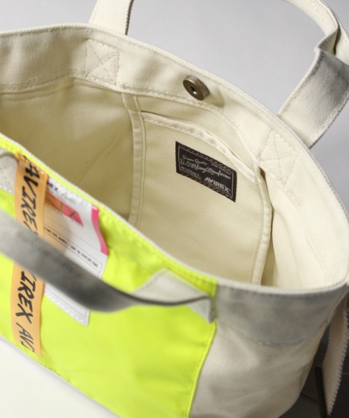 AVIREX（アヴィレックス）の「【直営店限定】CANVAS MINI TOTE BAG/ キャンバスミニトートバック（トートバッグ・レディース・ブラック/キナリ・FREE）」の11枚目の写真