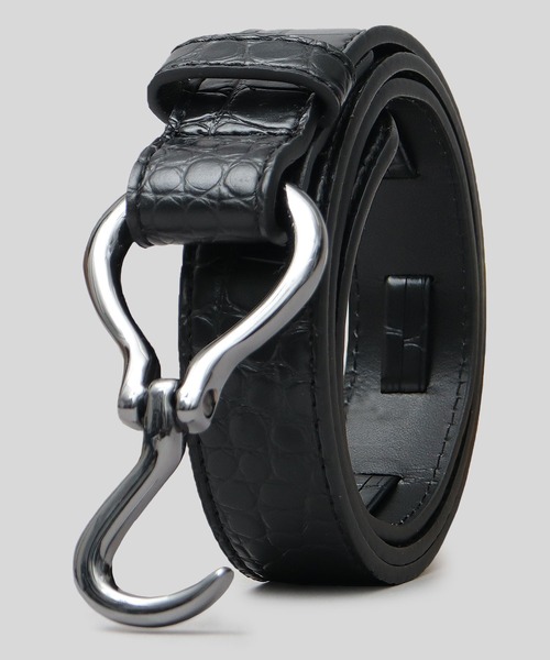 セール】フックバックル ベルト 2サイズ展開（フラッシュシルバー