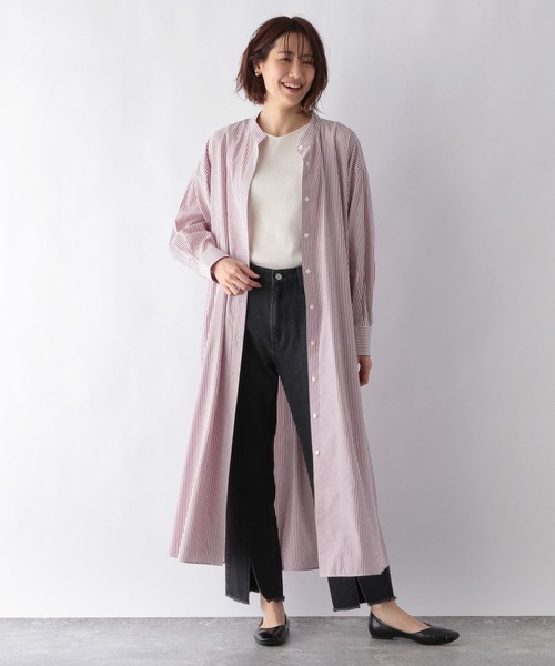 専用出品6 セール】イージーケア羽織りシャツワンピース/260765