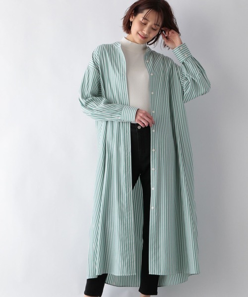 セール】イージーケア羽織りシャツワンピース/260765（ワンピース