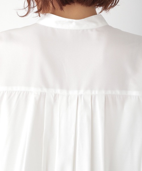 GLOBAL WORK（グローバルワーク）の「イージーケア羽織りシャツワンピース/260765（ワンピース・レディース・ホワイト/ベージュ/ネイビー/レッド/ブルー/グリーン系その他6・MEDIUM/LARGE）」の17枚目の写真