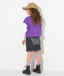 X-girl Stages（エックスガールステージス）の「バタフライモチーフスカート（スカート・キッズ）」