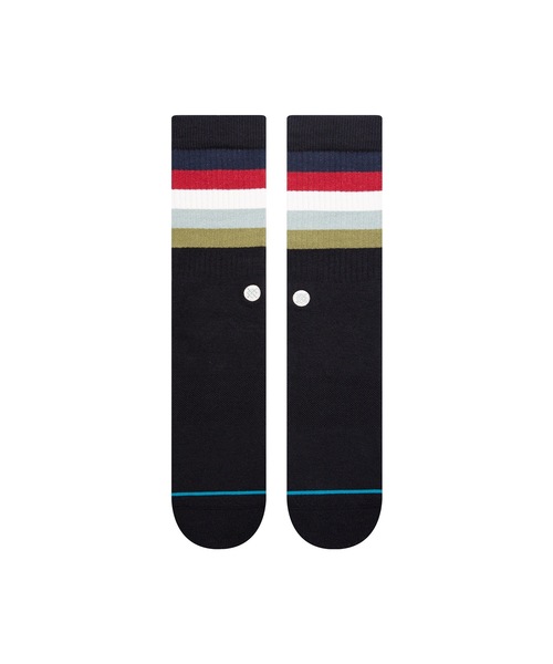 STANCE(スタンス)の「【STANCE/スタンス】MALIBOO メンズラインソックス(ソックス/靴下・メンズ・ブラック・LARGE)」の2枚目の写真