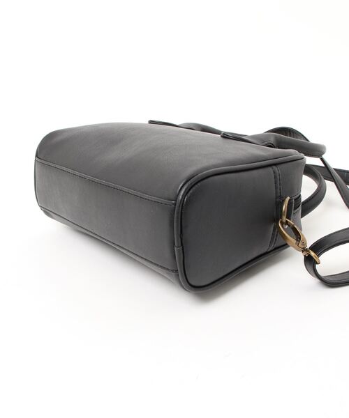 Samansa Mos2（サマンサ モスモス）の「ボストンショルダーバッグ（ショルダーバッグ・レディース・ブラウン/オフホワイト/ブラック・ﾌﾘ-）」の5枚目の写真