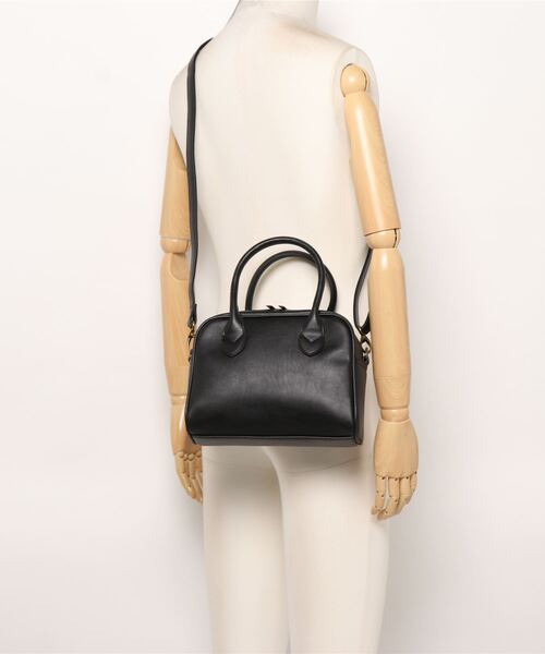 Samansa Mos2（サマンサ モスモス）の「ボストンショルダーバッグ（ショルダーバッグ・レディース・ブラウン/オフホワイト/ブラック・ﾌﾘ-）」の7枚目の写真