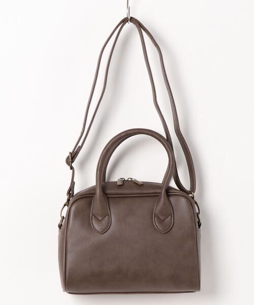 Samansa Mos2（サマンサ モスモス）の「ボストンショルダーバッグ（ショルダーバッグ・レディース・ブラウン/オフホワイト/ブラック・ﾌﾘ-）」の9枚目の写真