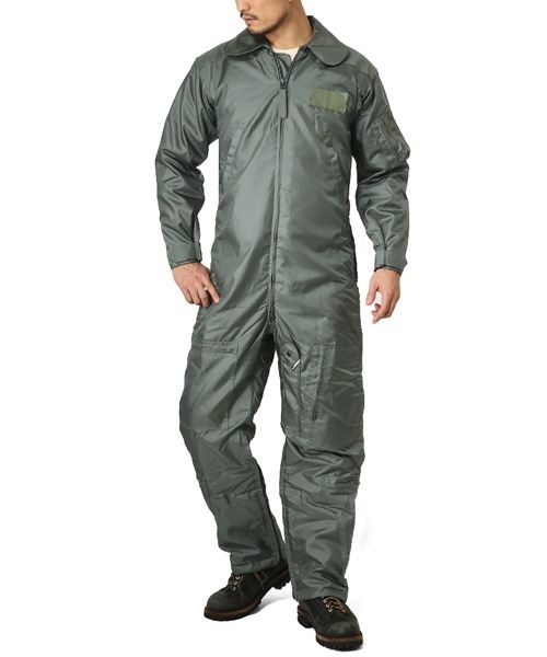 MILITARY(ミリタリー)の「実物 新品 米軍 CWU-64/P NOMEX フライトスーツ(つなぎ/オールインワン・メンズ・セージグリーン・40L)」の13枚目の写真