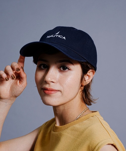 別注 Nautica × seesee キャップ NAUTICA（ノーティカ） キャップ 帽子 「NAUTICA」ワッペン6パネル
